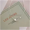 Pendentif Colliers Ashiqi Naturel Collier De Perles D'eau Douce Pour Les Femmes 925 Sterling Sier Chaîne Bijoux De Mode Cadeau 230131 Drop Delive Dhmec