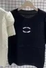 23-Fashion Damen-T-Shirt mit langen Ärmeln, Schwarz und Weiß, 2 Farben, Designer-Luxus-Baumwolle, elastisch, weich, bequem, hohe Qualität