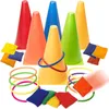 Intelligence toys Parent child throwing ring game cone tossing indoor and outdoor fun for children educational 230711