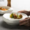 접시 중공 세라믹 디너 접시 스테이크 플레이트 가정 불규칙한 모양의 식기 스낵 요리 디저트 트레이 레스토랑 파스타