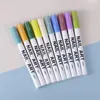 Vernis à ongles 12 Pcs 3D Couleur Vernis À Ongles Stylos Nail Dot Dessin Stylos Peinture Graffiti Ligne Dessin Stylo DIY Manucure Décoration Outils 230711