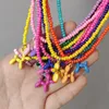 Tour de cou mignon coloré émail chiot chien pendentif collier pour femmes Boho ethnique à la main perlé chaîne en gros bijoux