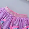 Skirts Sequin Girl Skiing Baby Clothing Rainbow Fold Skiing Children's Princess Skiing Girl Ballet Tutu Grid Skiing Party Children's Skiing 230711