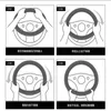 Capas de volante de carro de fibra de carbono respirável antiderrapante para Changan CS75 PLUS CS95 CS35 Alsvin CS15 CS55 Eado