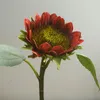 Fleurs décoratives 1 pc tournesol artificiel grand soleil fleur soie faux ornement décor à la maison branche courte de haute qualité