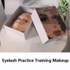 Permanent makeup Hud Återanvändbar Öva Interagerande makeup Ansikte Ögonmakeup Öva Ansiktsdyna Silikon Hud Ansikte Ögonfrans Tatuering Beauty Academy 230711