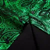 Chemises habillées pour hommes vert Paisley dorure pour hommes à manches longues décontracté hauts luxe mariage bal smoking Social chemise Blouse vêtements