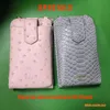 Hot Ins Phone Shoulder Bag Ostrich Pattern Clutch Crossbody PU Python Crossbody Phone Card Wallets for Women L230704