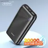 QOOVI 20000mAh Power Bank Caricabatterie portatile a ricarica rapida Batteria esterna di grandi dimensioni PowerBank per Samsung S23 S22 Xiaomi iPhone 14 L230712