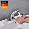 Kitchen Faucets Bathroom Automatic Touchless Free Sensor Faucet Infrared Sink Sensor Tap Water Saving Inductive Electric Water Tap Single Cold x0712