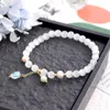 Strand Light Luxury Korean Moonlight Stone Pearl Bracelet Small And High Grade Love Pendant Hstring Versatile