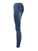 Jupes Taille Basse Skinny Jean Mode Lavé Blanchi Rayé Denim Bleu Push Up Vintage Slim Pantalon Pantalon Vêtements pour 230711