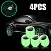 4 Stuks Fluorescerende Auto Ventieldopjes Lichtgevende Band Ventiel Cover Air-Poort Stofkap Auto Decor Accessoires voor Toyota Honda Kia