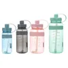 vattenflaska Ny BPA Free Sport med sugrör 1L 2L plastdricksflaska för vatten