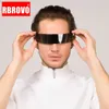 Rbrovo футуристическая обертка вокруг солнцезащитных очков мужские бокалы маска новинка очки для вечеринки на Хэллоуин