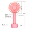 Elektriska fläktar Portable Mini Fans Handheld USB uppladdningsbar fläkt Desktop Cooler Outdoor Silent Pocket Cooling Fans Air Conditioner Small Fan