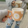 Tasses belle tasse peinte à la main oeuf poché tasse en céramique maison petit déjeuner tasse lait tasse tasse à café avec poignée R230712