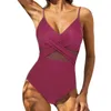 Women's Swimwear High Cut Swimsuit Woman 2023 One Piece For Women Solid Push Up Bathing Suit Beachwear Female Bodysuit