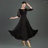 Vêtements de scène femmes blanches robe de danse de salon Standard valse pour danser les Costumes de Tango Flamenco espagnol