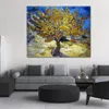 Canvas Art Vincent Van Gogh Painting The Mulberry Tree in Autumn 1889 Handmade Artwork Vibrant Decor for Wine Cellar