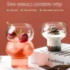 Tasses 300 / 520ml Tasse À Café Ménage Transparent Vin Dessert Tasse En Verre Home Bar Drinkware Gourde Cocktail Verre Cuisine Fourniture R230712