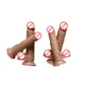 21 cm 18 cm Doppelter Silikon Super Realistischer Dildo Mit Strapon Echte Haut Touch für Frauen Masturbation Sex Produkte Erwachsene Erotische Spielzeug3615368