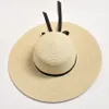 12cm Wide Brim Straw Sun Hats for Women Summer Floppy Foldable Travel Large UV Protection Beach Hats