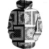 Mannen Trainingspakken Vintage Paisley Grafische Hoodie/Set Merk Mode Cashew Bloemenprint Sweatshirts Broek Pak Paar Sportkleding Trainingspak