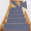 Carpets 20x76cm Soft Stair Stepping Mat Variety Pattern Self-adhesive Non-slip Water Absorption Carpet Protector Rug