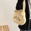 Torebki wieczorowe śliczny żółty miś damska pluszowa torba na ramię moda Kawaii duża pojemność Crossbody Casual Girls torebki ze sztucznego futra torebka