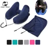Pillow H Shape Inflatable Travel Folding Lightweight Nap Neck Car Seat Office Airplane Sleeping Cushion 230711