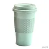 Muggar 350 ml ekovänligt kaffete cup vete halm rese vatten dryck mugg med lock dricka muggar dricksvaror R230712