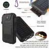 80000mAh Solar Power Bank Outdoor Survival Camping Equipment Tool Lampes de poche LED solaires portables pour Adventure Survival Tool L230712