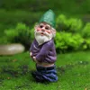 Trädgårdsdekorationer 4st Drunk Gnomes Dwarf Knomes Dekor Drunken Figurines för Utomhus Inomhus Uteplats Yard Gräsmatta Veranda Ornament Present 230711