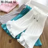 Trousers Children's Pants Summer Girls Casual Wide Leg Lace Chiffon Waist Baby Anti mosquito 230711