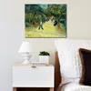 Handgemaakte canvas kunst Vincent van Gogh schilderij ingang van de openbare tuin in Arles dorp landschap kunstwerk badkamer decor