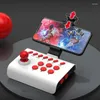 Spelkontroller Arcade Fighting Stick Joystick Ergonomisk design Halkfri gummibas kan spelas på en mängd olika plattformar