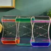 Decorative Objects Figurines Product Slide Oil Drop Decompression Toy Acrylic Liquid Hourglass Dynamic Multi Color Leak Home Desktop Decoration Gift 230711