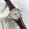 Mens Fashion Business Watch Watches High Quality Designer Quartz-Battery Casual 40mm Leather Watch