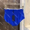 Baddräkt för damer med hög midja Tvådelad baddräkt Inverterad triangel Bikinimode Damdesignerbaddräkt Blå badkläder