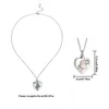 Pendant Necklaces Heart Urn For Ashes Silver Color Shape Necklace Cremation Memory Jewelry Women Gift