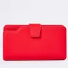 Wallet Female PU Leather Wallet Clutch Purse Red 3Fold Women Zipper Wallets Purse Strap Money Bag Coin Female Purse For iPhone L230704