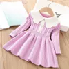 Girl's Dresses Girls Dress Winter Knitting Sweater Dress Autumn Long Sleeve Princess Dress Vestidos Warm Toddler Girl Clothes Kids ClothingHKD230712