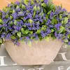 Decoratieve Bloemen Lila Plant Pot Simulatie Plastic Bonsai Cement Bloem Boom Bal Groene Kunstmatige Woondecoratie