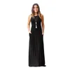 Dresses Gule Gule Women's Summer Empire Waist Sleeveless Solid Maxi Long Dresses with Pockets