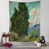 Tapestries Garden Path Tapestry Wall Hanging Van Gogh Oil Painting Abstract Mystic Witchcraft Living Room Bedroom Decor
