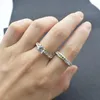 結婚指輪 Est ゴールドカラー 1 ペア婚約セット女性のためのロマンチックな象嵌ラインストーンレディジルコンジュエリー