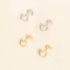 Lettera di moda Orecchini Ear Stud Dress Pins Spille Designer Set di gioielli di marca Orecchino a bottone Argento 18 carati Placcato oro Rame Spilla in acciaio con sigillo Regalo di nozze da donna