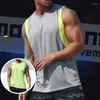 Linne herr 2 st Mesh sportväst herr 2023 sommar fitness gym löpning basket träning Lös andas Quik Dry Pullover