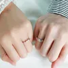 結婚指輪周陽ヘラジカカップル女性 Kpop アクセサリーローズゴールドカラーメンズリングペアジュエリーユニークな愛のギフト卸売 KCR133